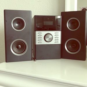 Black Alarm clock with speakers